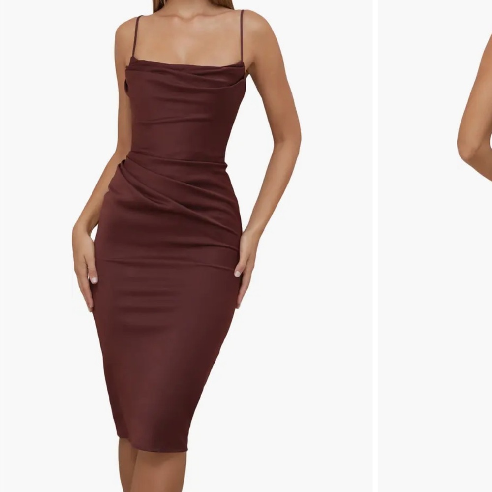 House of CB Chocolate Midi Dress